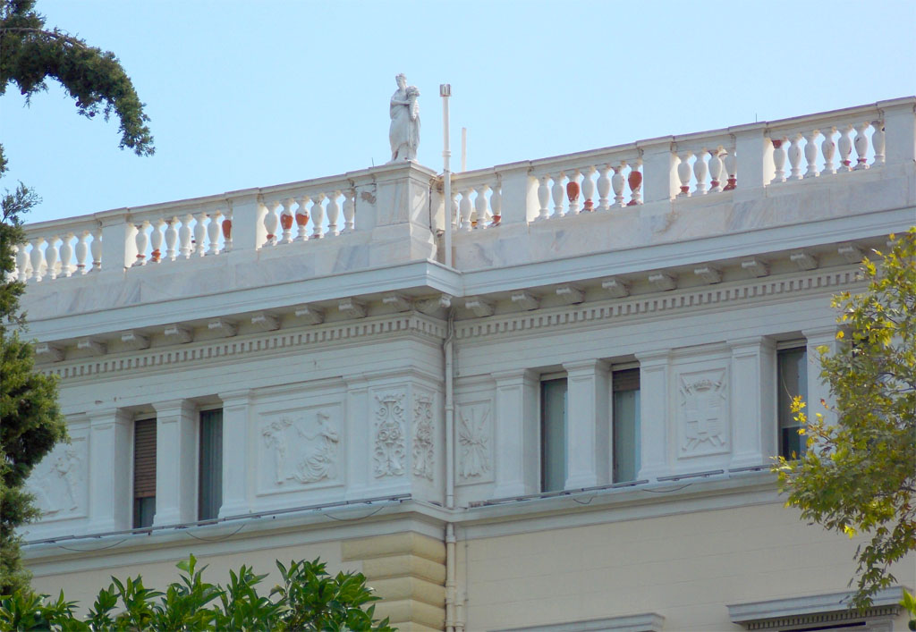 Détail de la façade du Palais présidentiel d'Athènes